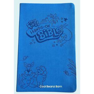 Bible My First Hands On Bible Pre-school Bold Blue Leather Like 2011  Clean